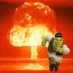 Pyromaniac Shrek meme