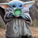 Baby Yoda hustling