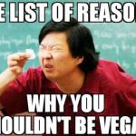 vegan list