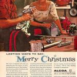 Vintage Christmas ad meme
