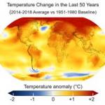 Global warming map