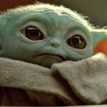 Baby Yoda sad