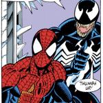 Spider-man and venom thumbs up meme