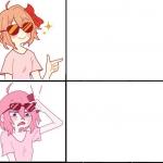 trans girl drake happy disgust meme