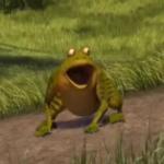 Shrek frog screaming meme