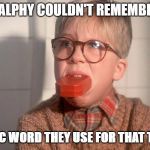 christmas story ralphie bar soap in mouth Meme Generator - Imgflip