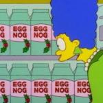 Marge Simpson Eggnog meme