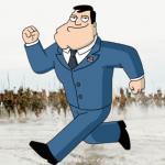 American Dad Being Chased