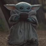 Baby Yoda Drinks Tea GIF Template