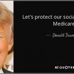 Trump social security & Medicare meme