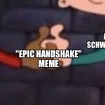 Epic Handshake(Hey Arnold! Edition) | ARNOLD SCHWARZENEGGER; CARL WEATHERS; "EPIC HANDSHAKE"
MEME | image tagged in epic handshake,hey arnold,meme parody | made w/ Imgflip meme maker