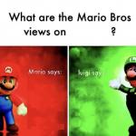 What are the Mario Bros views on meme