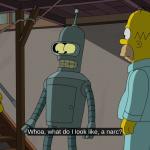 Bender What do i look like a narc? meme