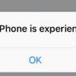 iPhone is experiencing