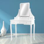 wooden carving dressing table with mirror