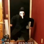 I smell pennies meme template