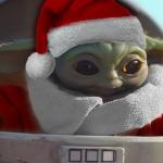 baby yoda santa