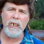 Angry redneck hillbilly Trump voter