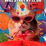 Cat Celebration! | WINTER BREAK WILL START AT 12:00; AYYYYYYYY | image tagged in cat celebration | made w/ Imgflip meme maker