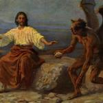 Jesus tempted by Satan