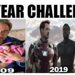 Iron Man Black Panther 10 Year Challenge meme