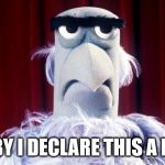 Sam the American Eagle | HEREBY I DECLARE THIS A MEME! | image tagged in sam the american eagle | made w/ Imgflip meme maker