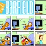 Garfield Gets Hungry At TV meme