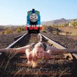 thomas the tank engine coming for girl’s ass
