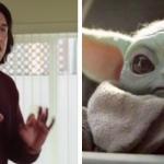 Adam Driver & Baby Yoda Argue meme