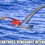 the albatross seeks its vengeance | [THE ALBATROSS VENGEANCE INTENSIFIES] | image tagged in the albatross seeks its vengeance | made w/ Imgflip meme maker