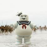 Stay-Puft Marshmallow Man Being Chased