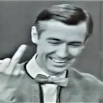 Mr. Rogers gives the finger