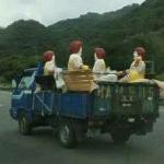 Truckload of Ronald McDonalds