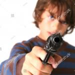 chid with gun