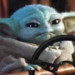 Baby Yoda Driving meme