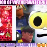 JUNIOR OF VG AND SWEETIE BELLE! | JUNIOR OF VG AND SWEETIE BELLE:; ALMOST THE SAME CHARACTER!😍😍😍🤤🤤🤤 | image tagged in junior of vg and sweetie belle | made w/ Imgflip meme maker