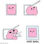 Pink Blob In the Box meme