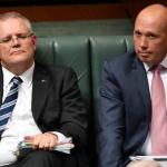 Morrison and Dutton in Parliament meme