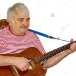 Old guy with guitar