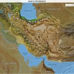 Iran map topography