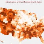 Gun related deaths by county