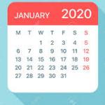 January 2020 Calendar meme