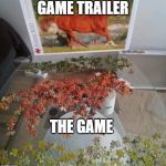Horse Puzzle | GAME TRAILER; THE GAME | image tagged in horse puzzle | made w/ Imgflip meme maker