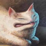 cursed cat painting