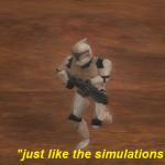 Just like the simulations