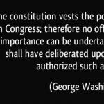 George Washington war powers