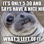 Awkward Seal Meme Generator - Imgflip