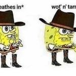 Cowboy Spongebob meme