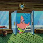 Patrick opening doors