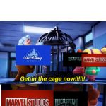 White screen  | Basically Disney in a nutshell:; Get in the cage now!!!!!! | image tagged in white screen | made w/ Imgflip meme maker